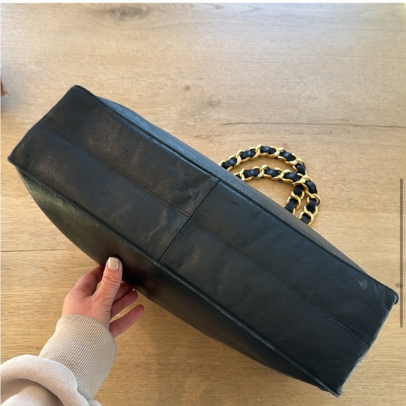 Chanel Black Leather Tote Bag - Picture 5 of 13